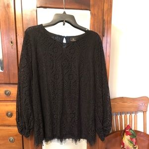 Special Occasion Black Lace Top